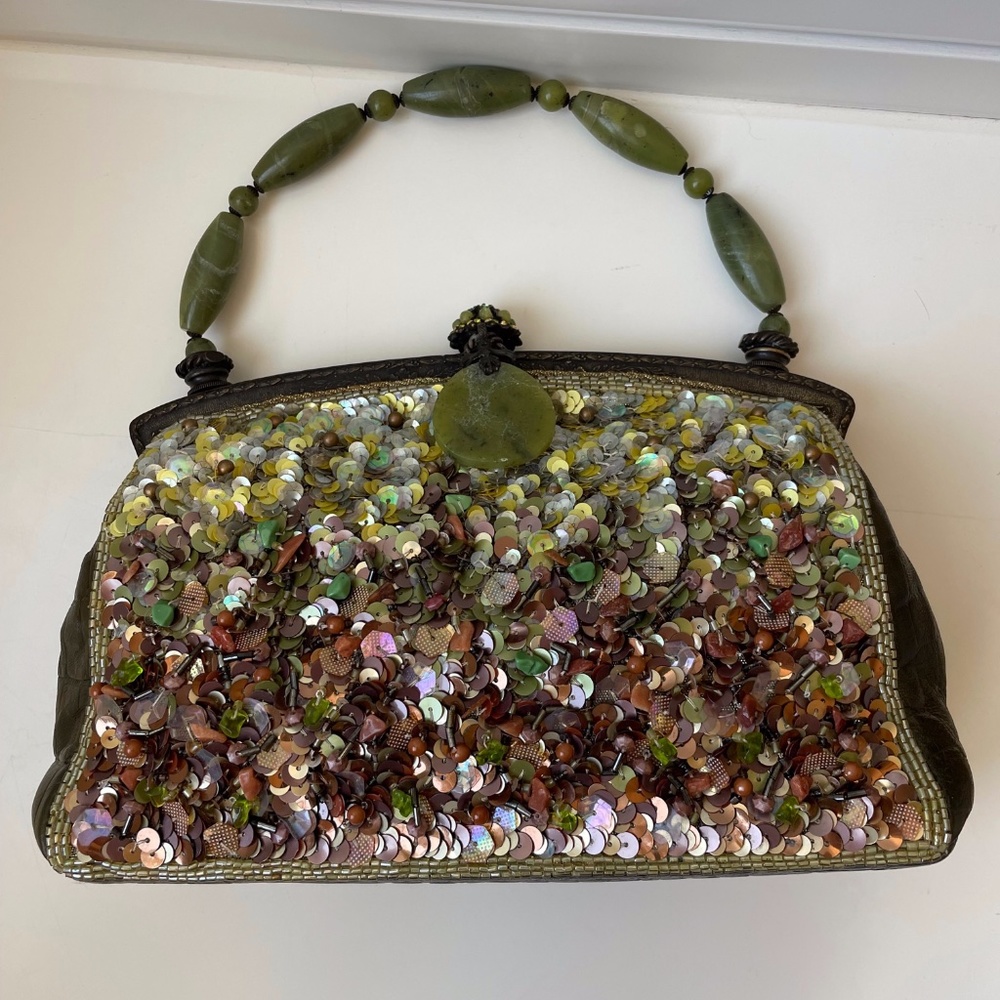 Larisa Barrera Sequin Gemstone Handbag